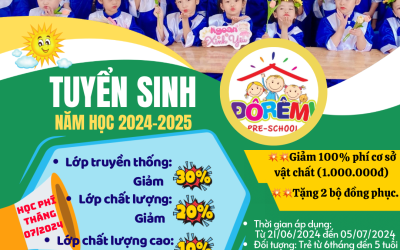 TUYỂN SINH NĂM HỌC 2024-2025